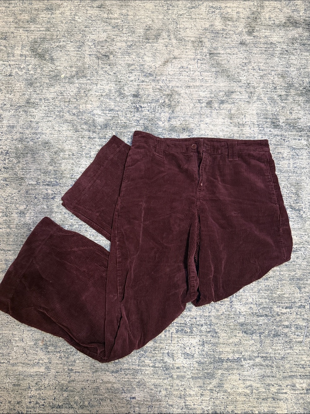 a.n.a Wide-Leg Corduroy Pants in Burgundy